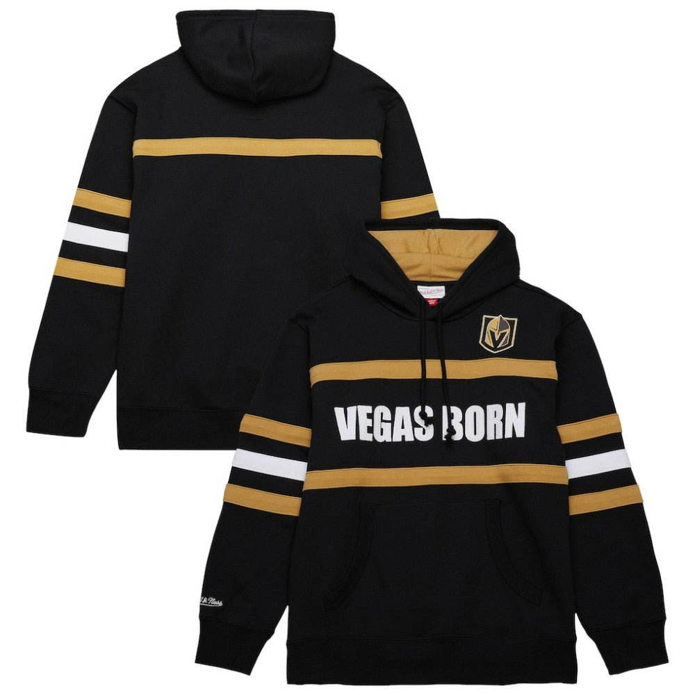 Vegas Golden Knights Mitchell & Ness Head Coach Slogan Pullover Hoodie - Black - NHL
