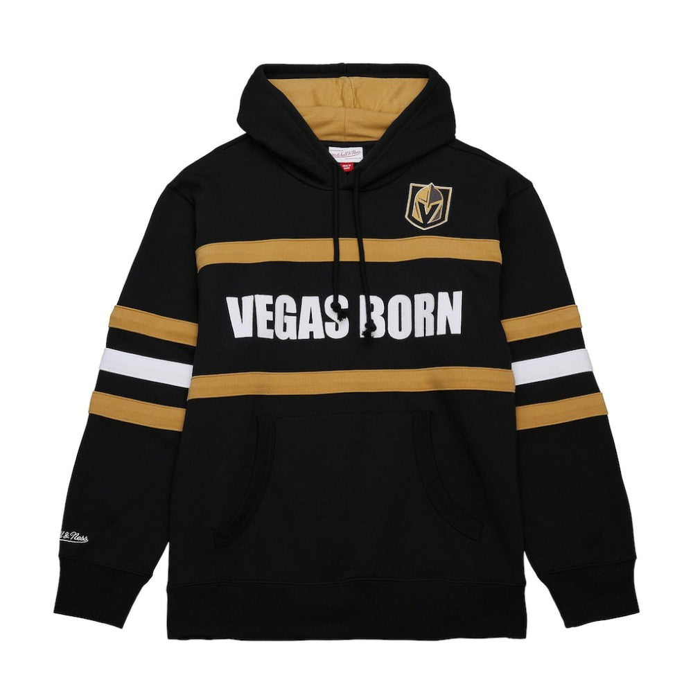 Vegas Golden Knights Mitchell & Ness Head Coach Slogan Pullover Hoodie - Black - NHL