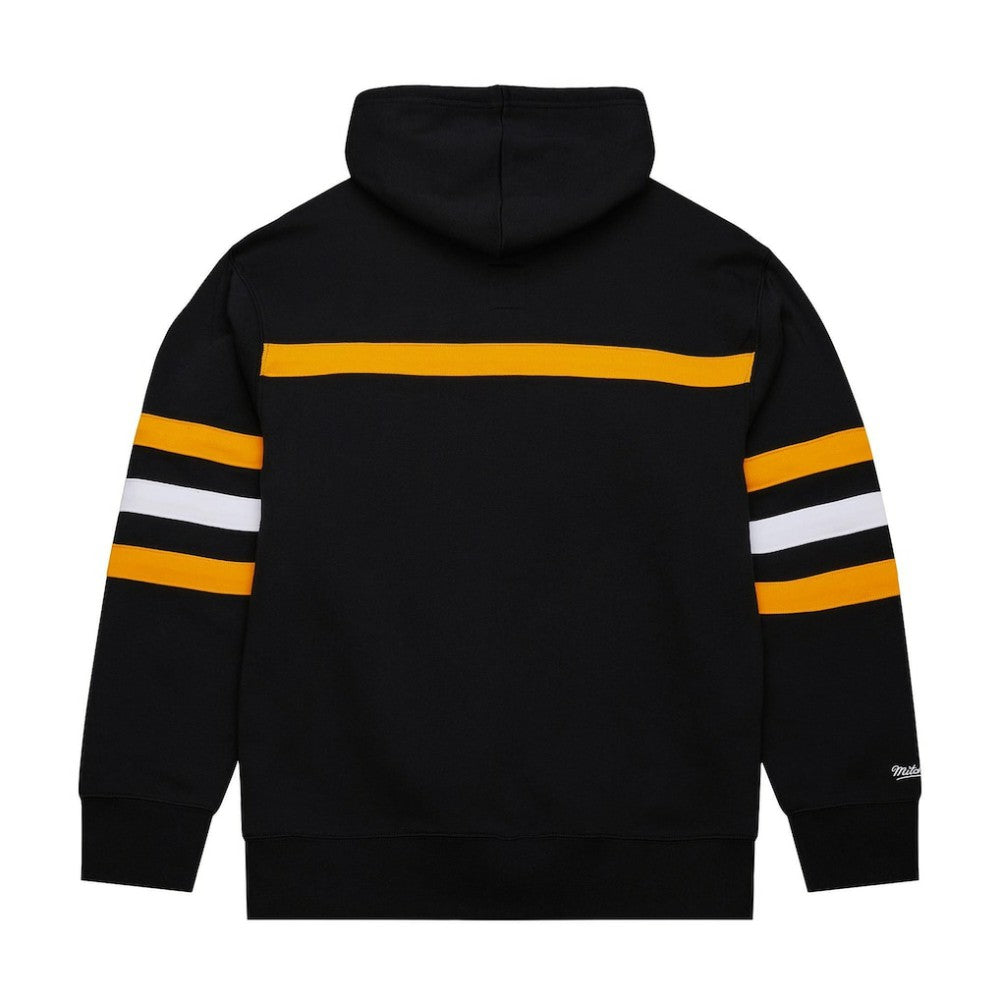 Boston Bruins Mitchell & Ness Head Coach Slogan Pullover Hoodie - Black - NHL