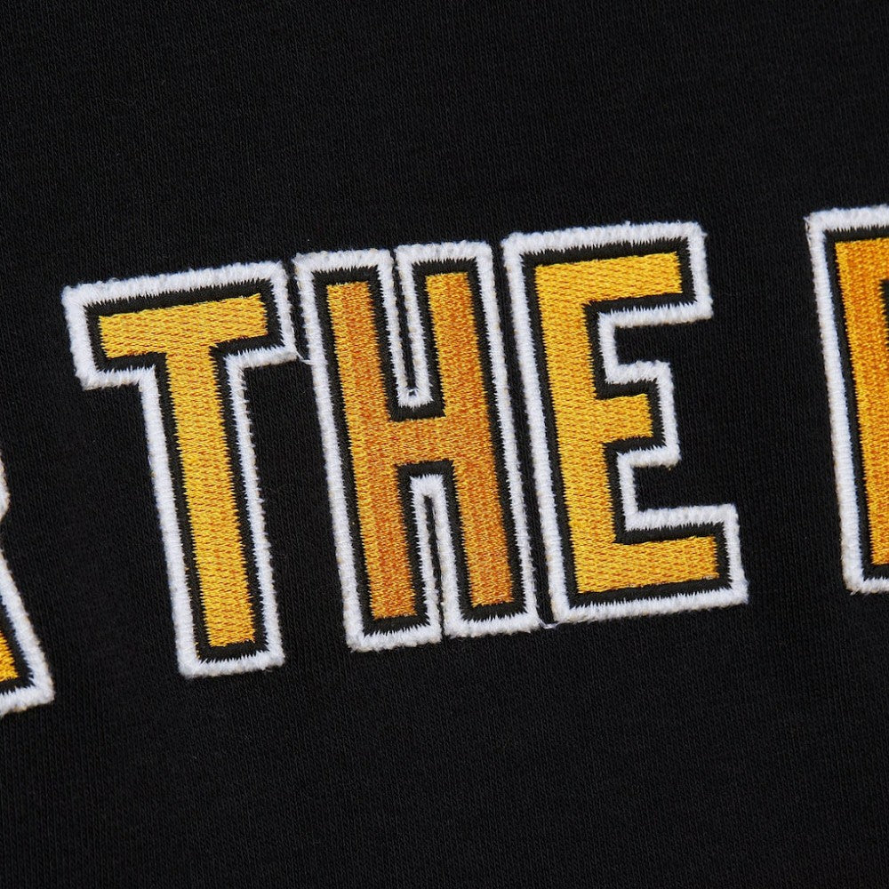 Boston Bruins Mitchell & Ness Head Coach Slogan Pullover Hoodie - Black - NHL