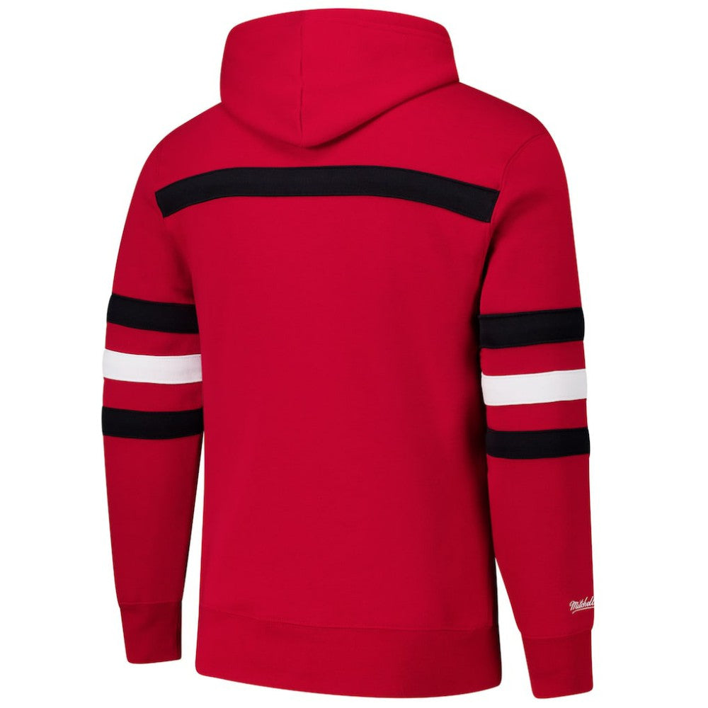Detroit Red Wings Mitchell & Ness Head Coach Slogan Pullover Hoodie - Red - NHL