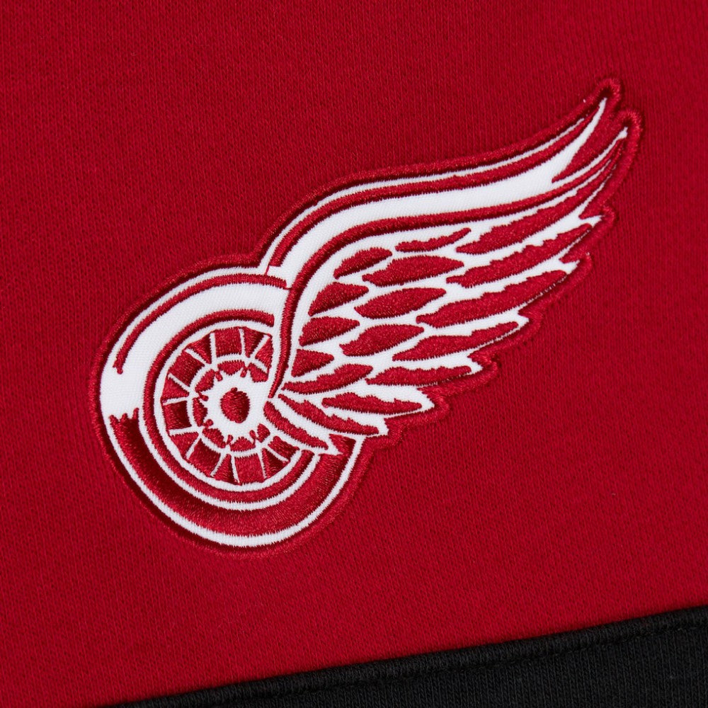 Detroit Red Wings Mitchell & Ness Head Coach Slogan Pullover Hoodie - Red - NHL
