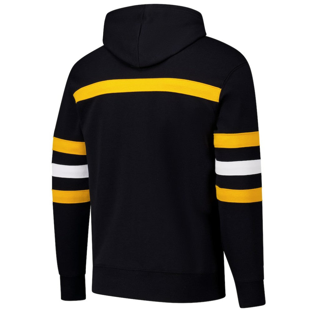 Pittsburgh Penguins Mitchell & Ness Head Coach Slogan Pullover Hoodie - Black - NHL