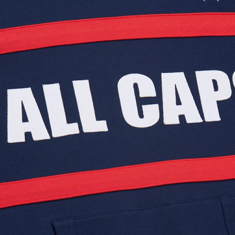 Washington Capitals Mitchell & Ness Head Coach Slogan Pullover Hoodie - Navy - NHL