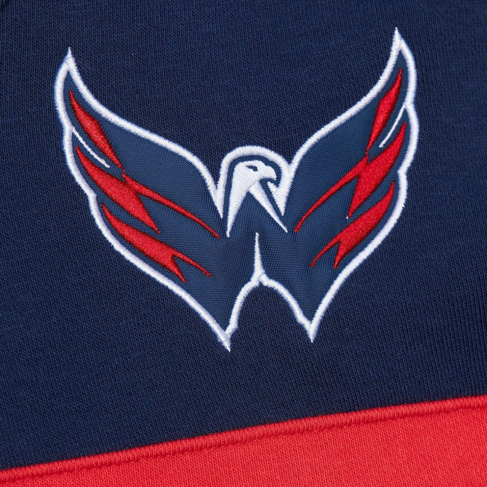 Washington Capitals Mitchell & Ness Head Coach Slogan Pullover Hoodie - Navy - NHL
