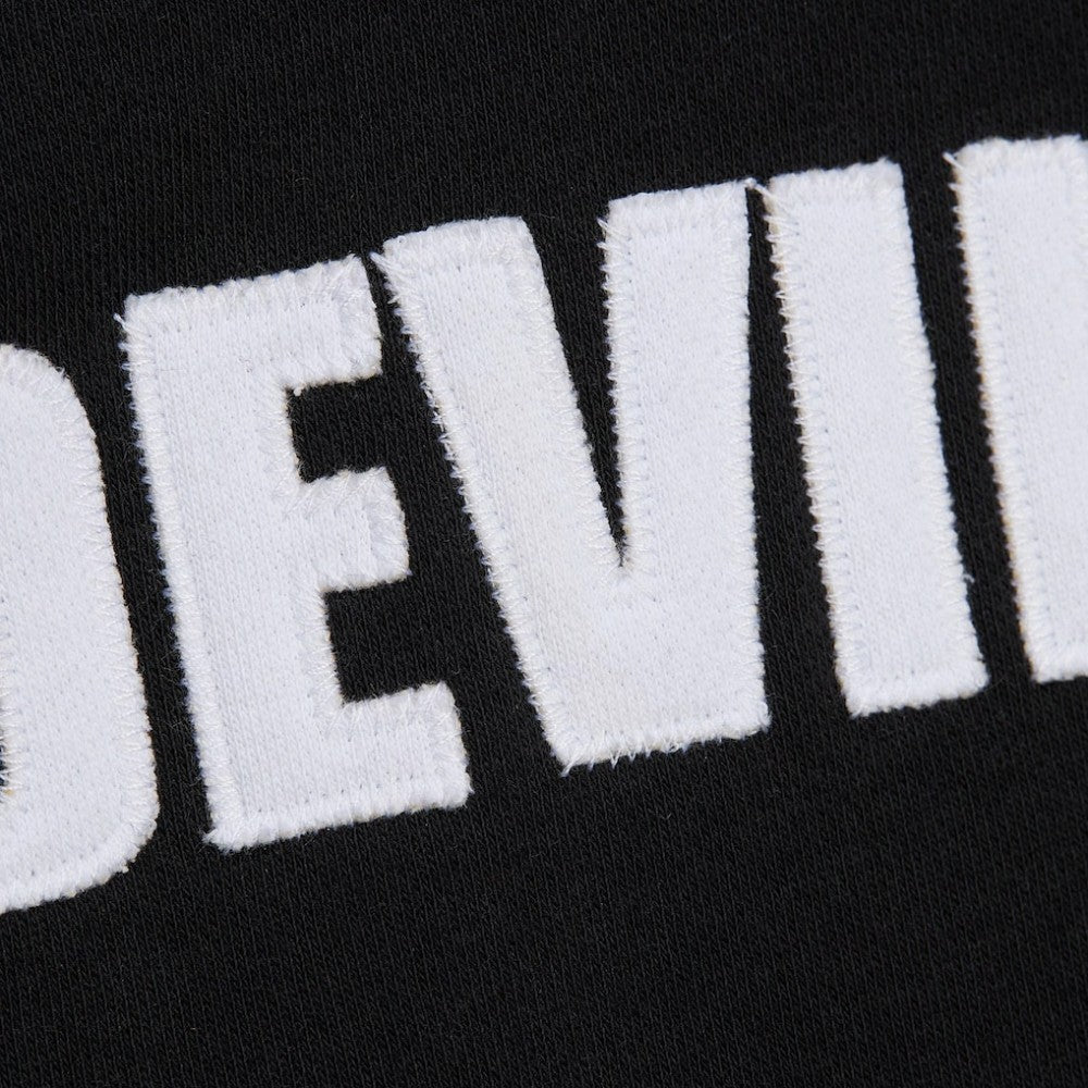 New Jersey Devils Mitchell & Ness Head Coach Slogan Pullover Hoodie - Black - NHL