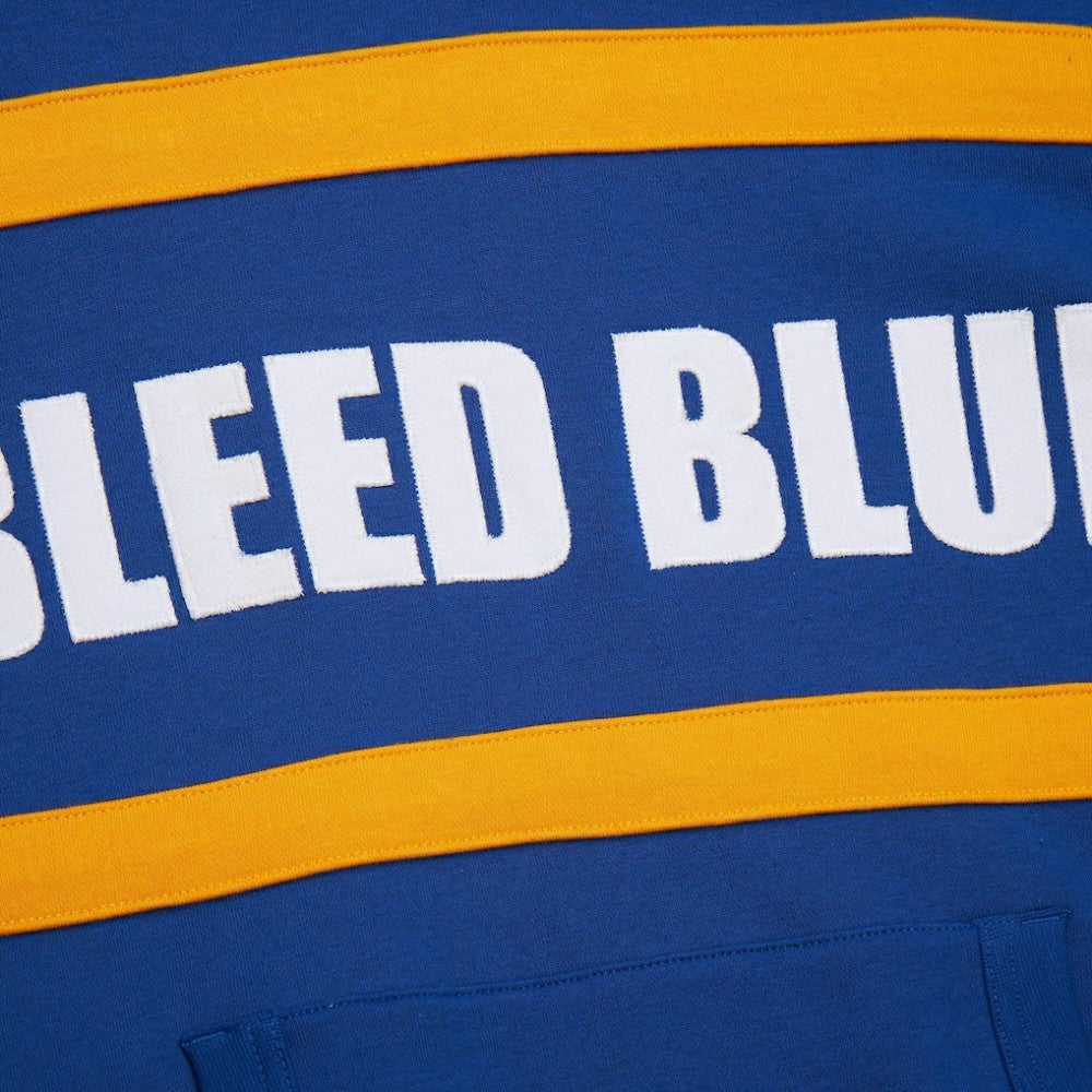 St. Louis Blues Mitchell & Ness Head Coach Slogan Pullover Hoodie - Blue - NHL