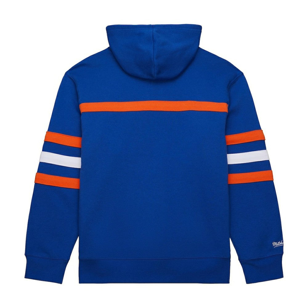 New York Islanders Mitchell & Ness Head Coach Slogan Pullover Hoodie - Royal - NHL