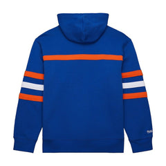 New York Islanders Mitchell & Ness Head Coach Slogan Pullover Hoodie - Royal - NHL