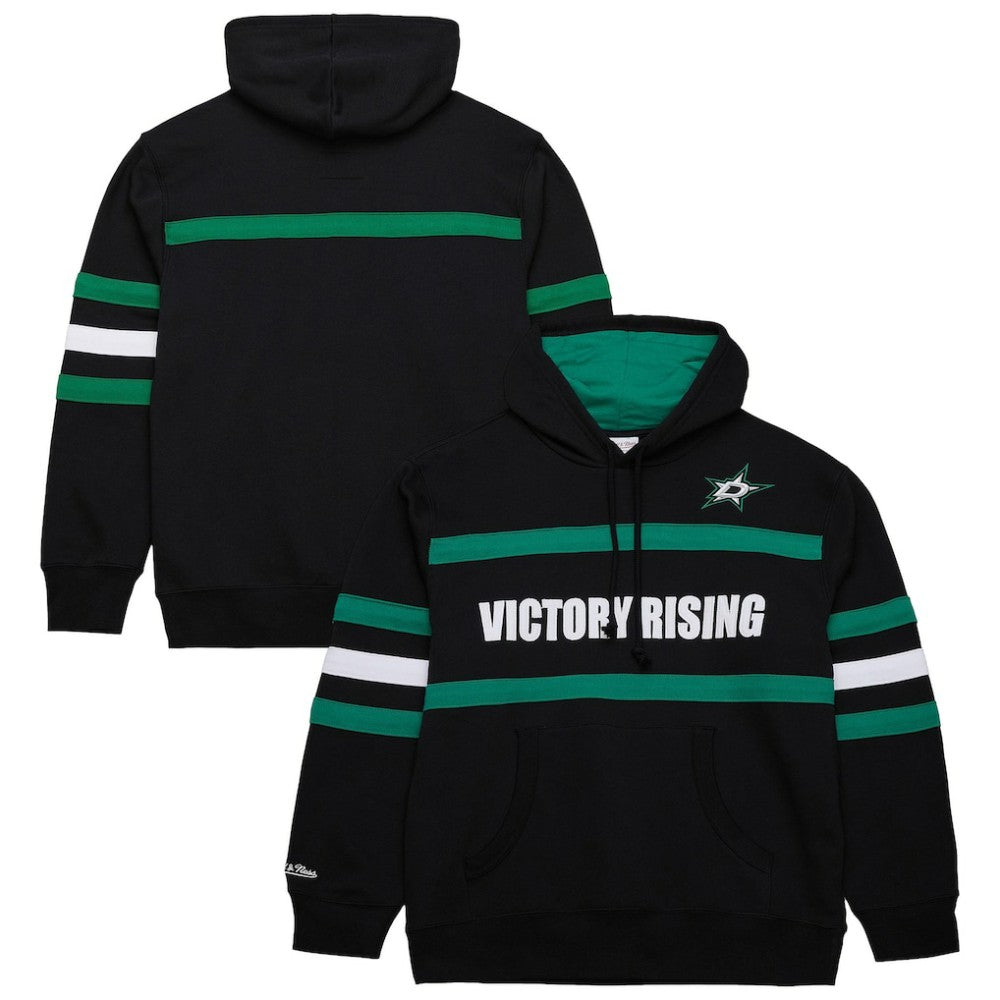 Dallas Stars Mitchell & Ness Head Coach Slogan Pullover Hoodie - Black - NHL