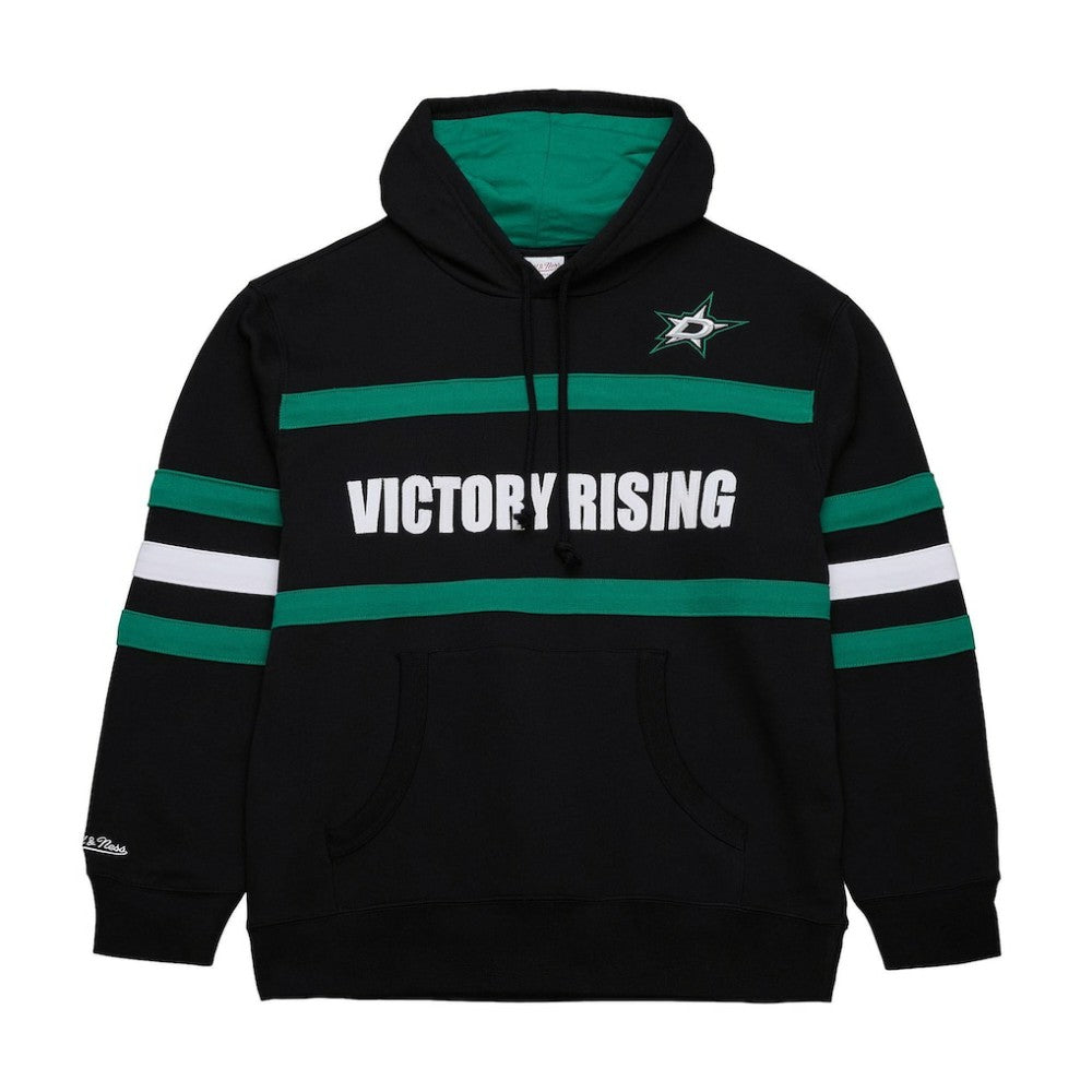 Dallas Stars Mitchell & Ness Head Coach Slogan Pullover Hoodie - Black - NHL