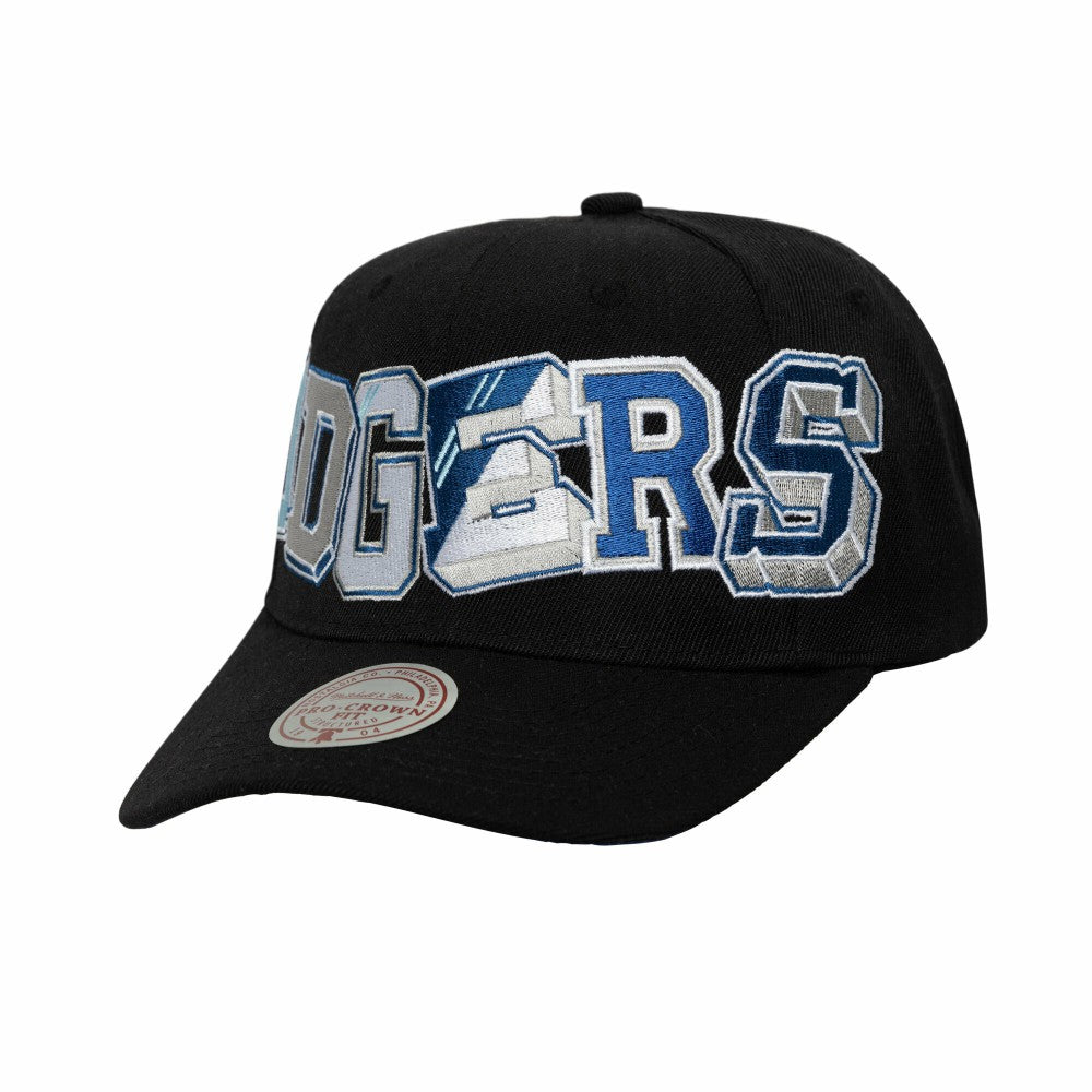 Los Angeles Dodgers Mitchell & Ness Hyper Type Pro Crown Snapback Hat - MLB