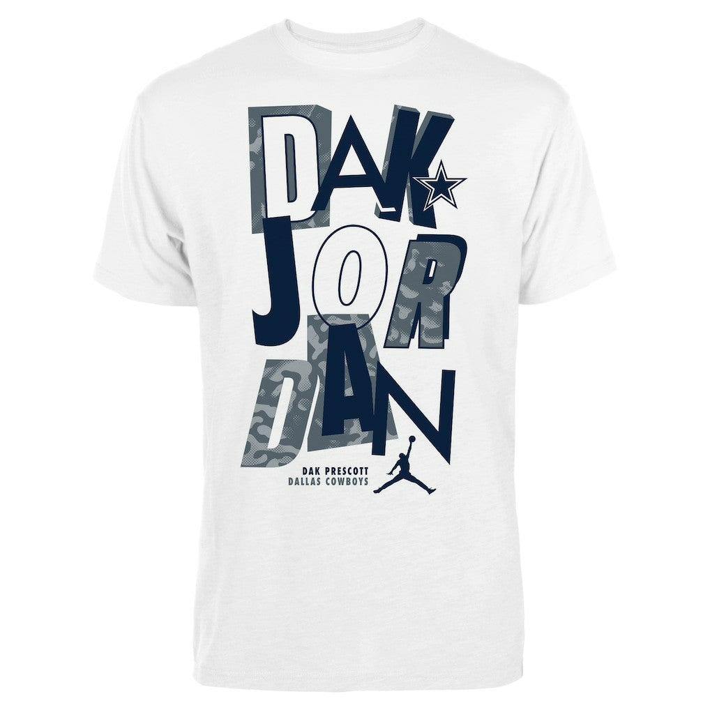 Dak Prescott Dallas Cowboys Jordan Brand Fresh Graphic T-Shirt White | NFL