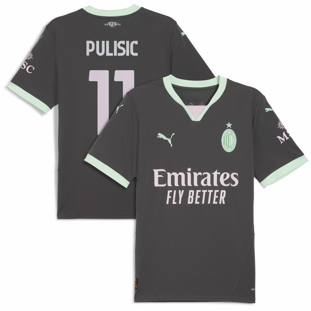 Christian Pulisic AC Milan 2024/25 Third Replica Player Jersey Charcoal | Puma online