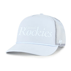 Colorado Rockies '47 Foundation Script Hitch Adjustable Trucker Hat - MLB