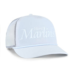 Miami Marlins '47 Foundation Script Hitch Adjustable Trucker Hat - MLB