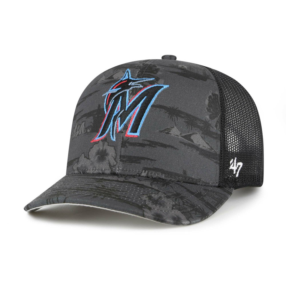 47 Miami Marlins Fiji Trucker Adjustable Hat - MLB
