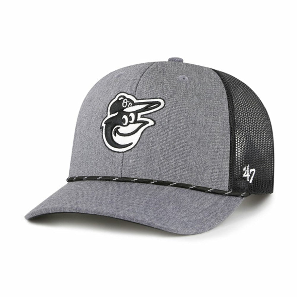 Baltimore Orioles '47 Carbon Rope Trucker Adjustable Hat - MLB