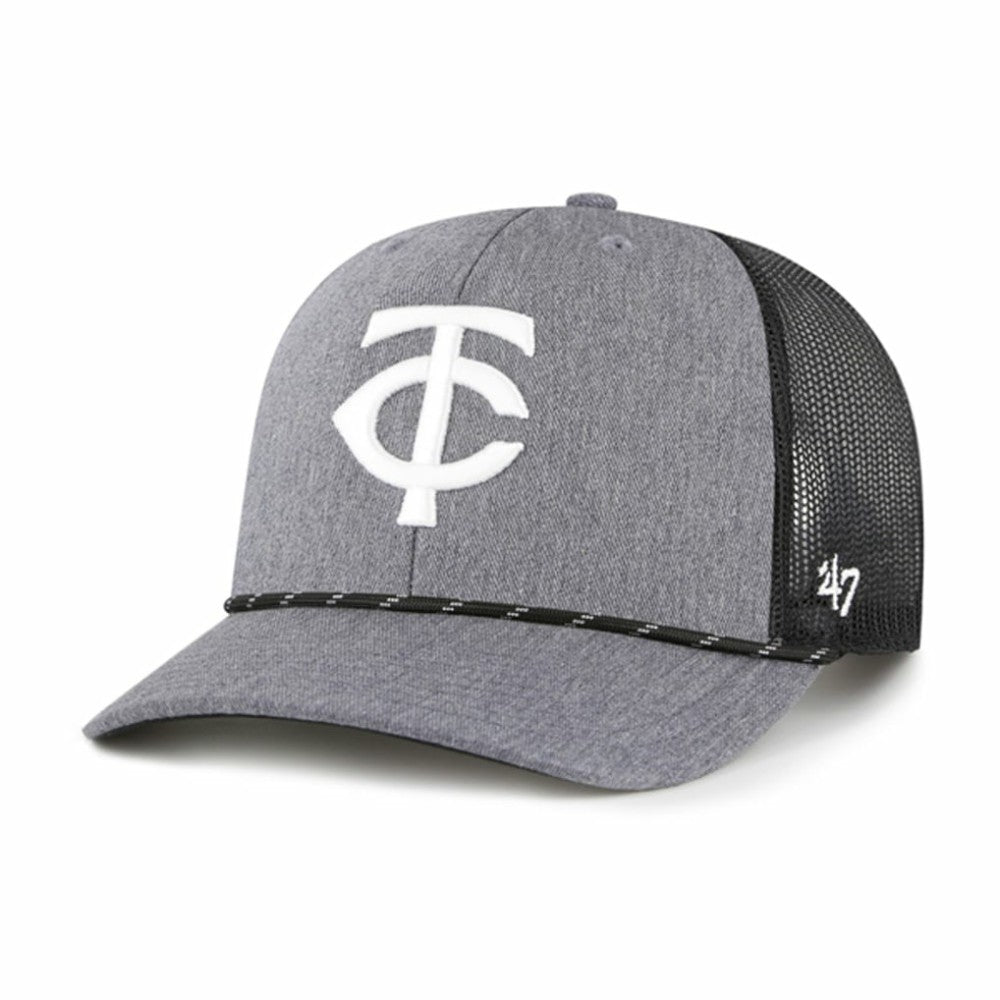 Minnesota Twins '47 Carbon Rope Trucker Adjustable Hat - MLB