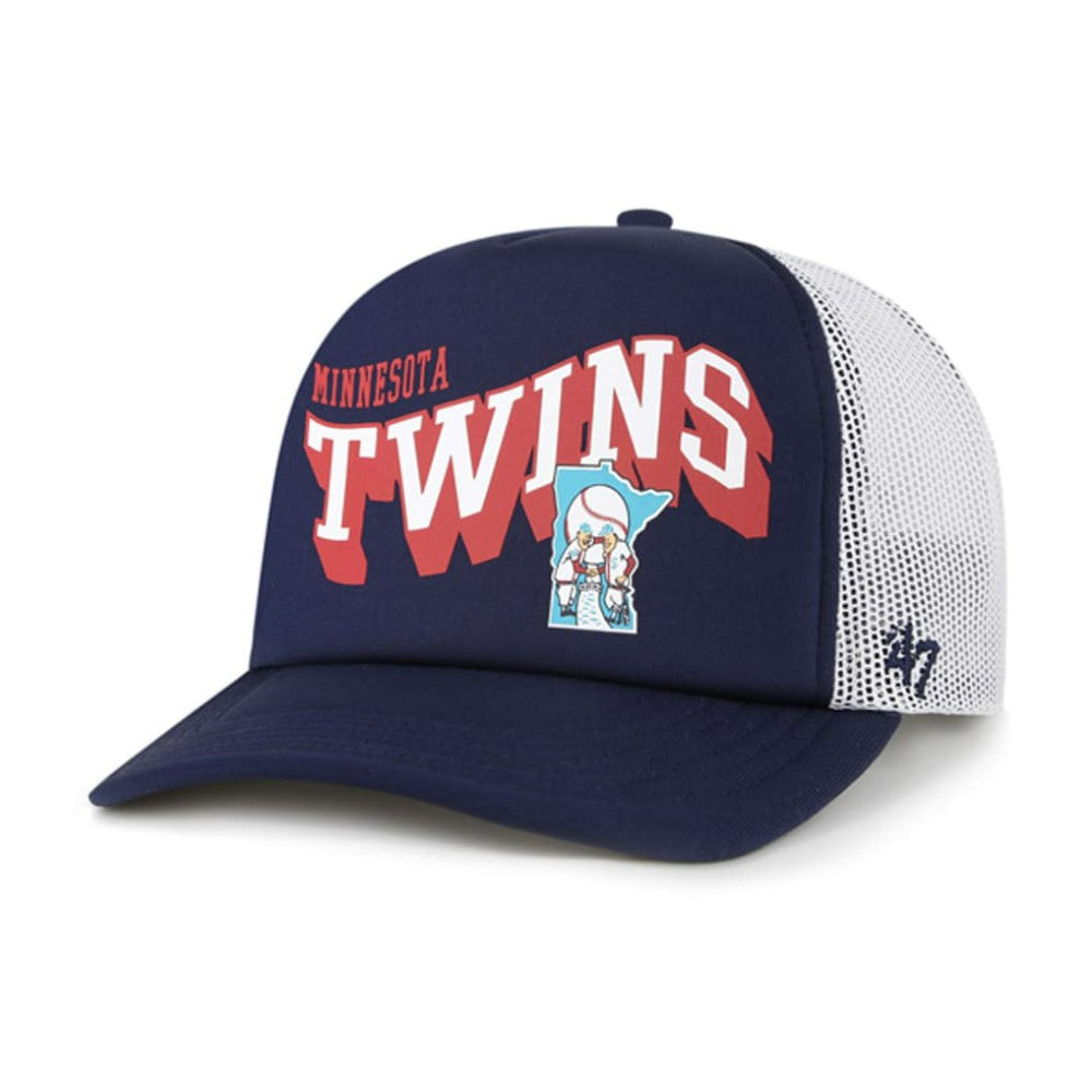 Minnesota Twins '47 Meander Foam Trucker Snapback Hat - MLB