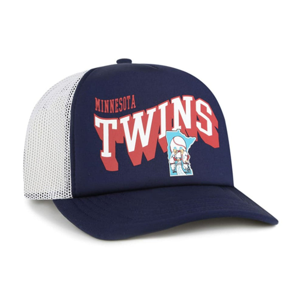 Minnesota Twins '47 Meander Foam Trucker Snapback Hat - MLB