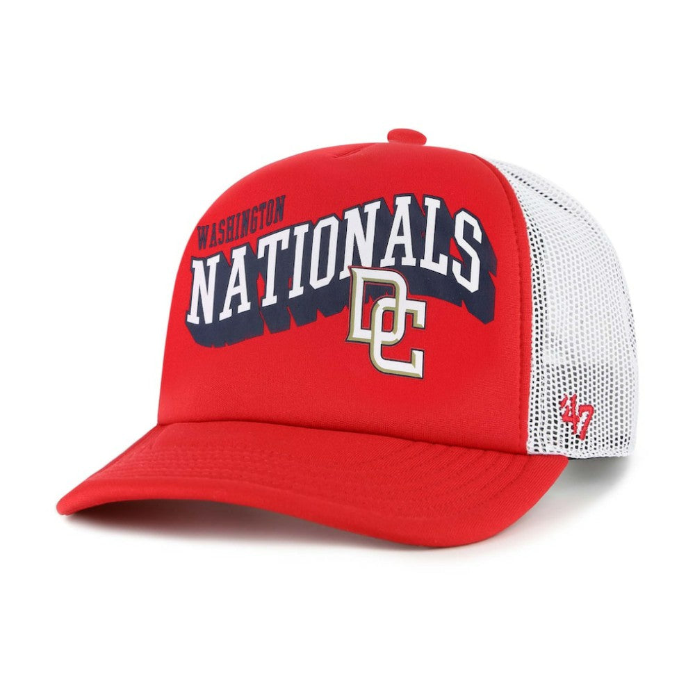 Washington Nationals '47 Meander Foam Trucker Snapback Hat - MLB