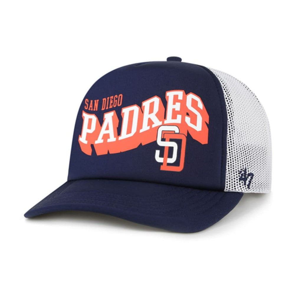 San Diego Padres '47 Meander Foam Trucker Snapback Hat - MLB