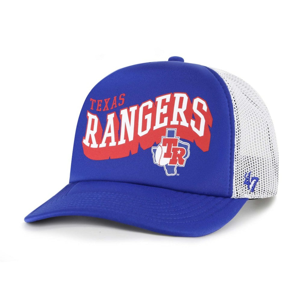 Texas Rangers '47 Meander Foam Trucker Snapback Hat - MLB