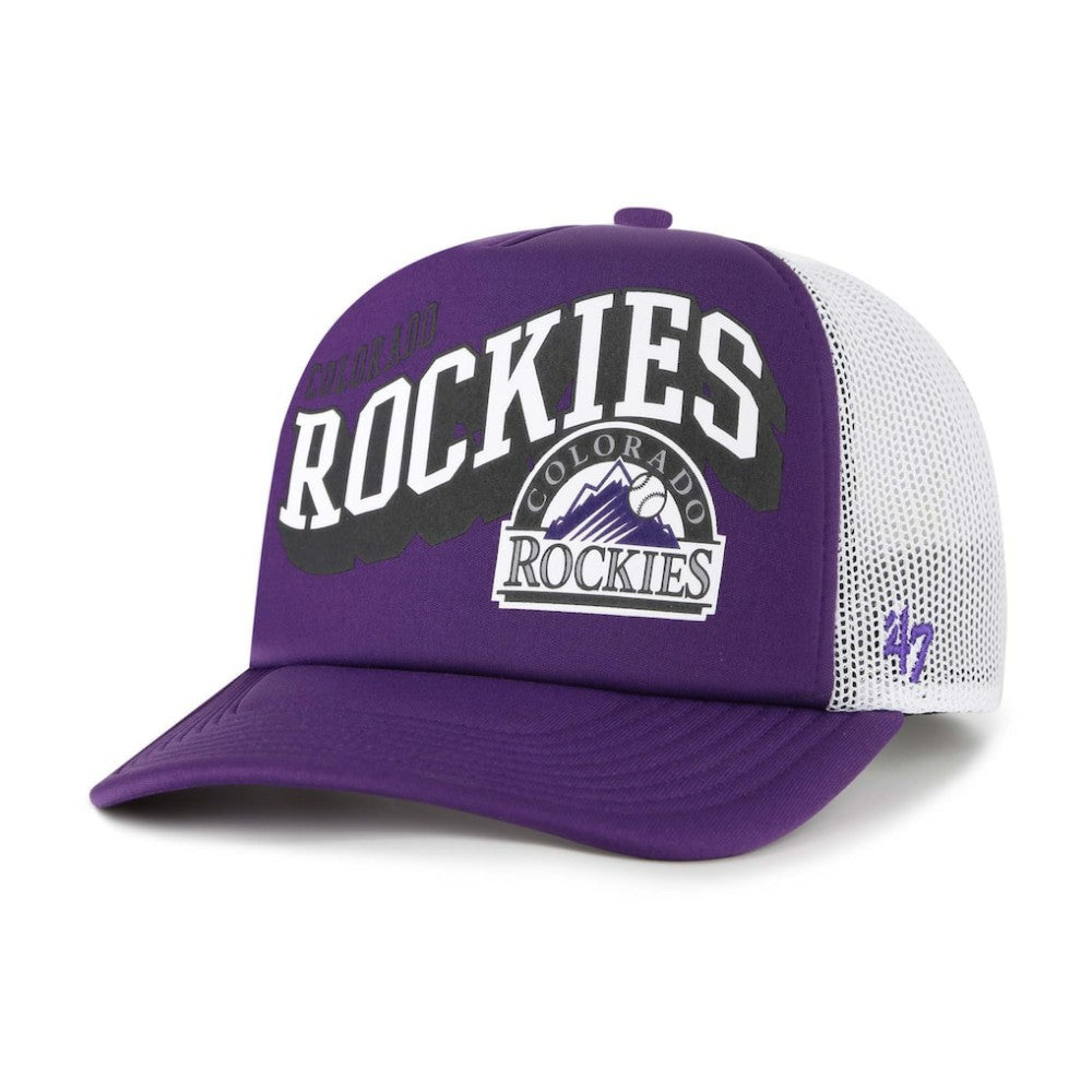 Colorado Rockies '47 Meander Foam Trucker Snapback Hat - MLB