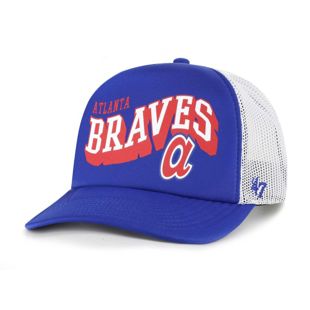 Atlanta Braves '47 Meander Foam Trucker Snapback Hat - MLB