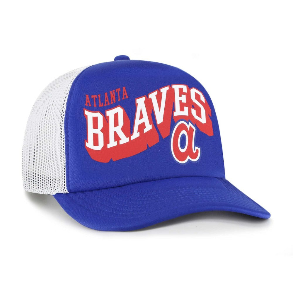 Atlanta Braves '47 Meander Foam Trucker Snapback Hat - MLB