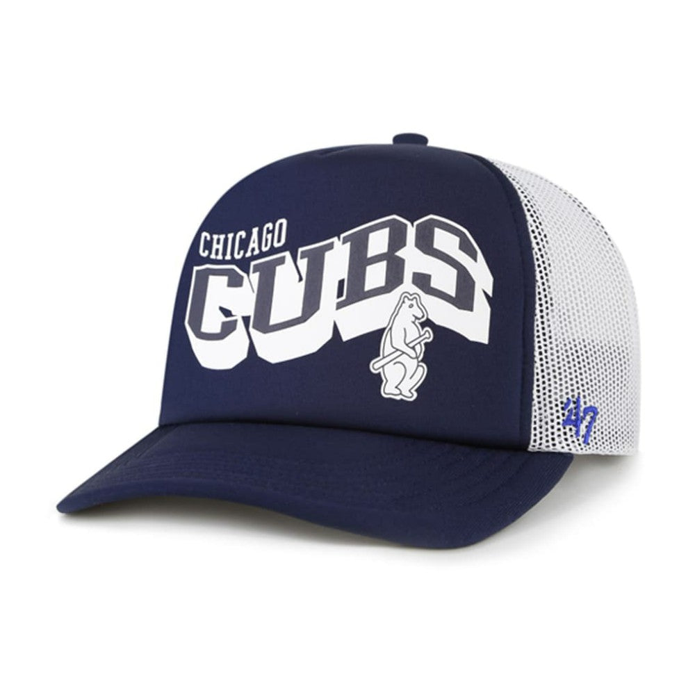Chicago Cubs '47 Meander Foam Trucker Snapback Hat - MLB