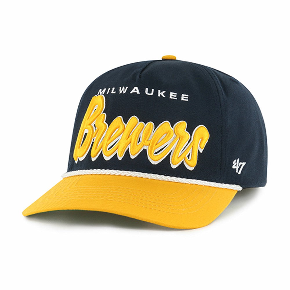 Milwaukee Brewers '47 Dropshadow Rope Hitch Adjustable Hat - MLB