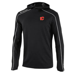 Calgary Flames Columbia Shotgun Omni-Wick Pullover Hoodie - Black - NHL