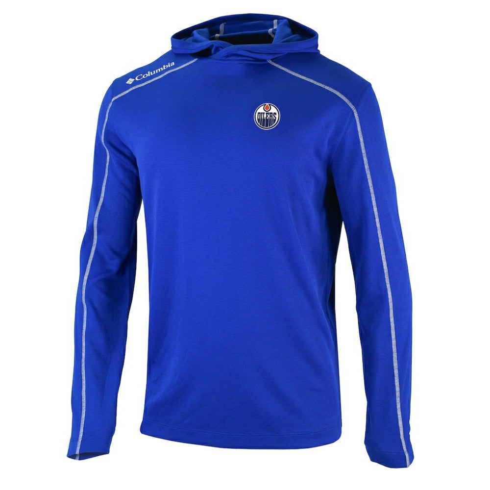 Edmonton Oilers Columbia Shotgun Omni-Wick Pullover Hoodie - Royal - NHL