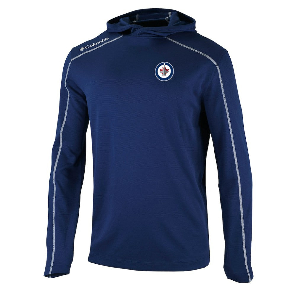 Winnipeg Jets Columbia Shotgun Omni-Wick Pullover Hoodie - Navy - NHL