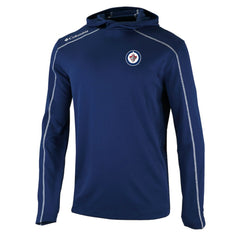 Winnipeg Jets Columbia Shotgun Omni-Wick Pullover Hoodie - Navy - NHL