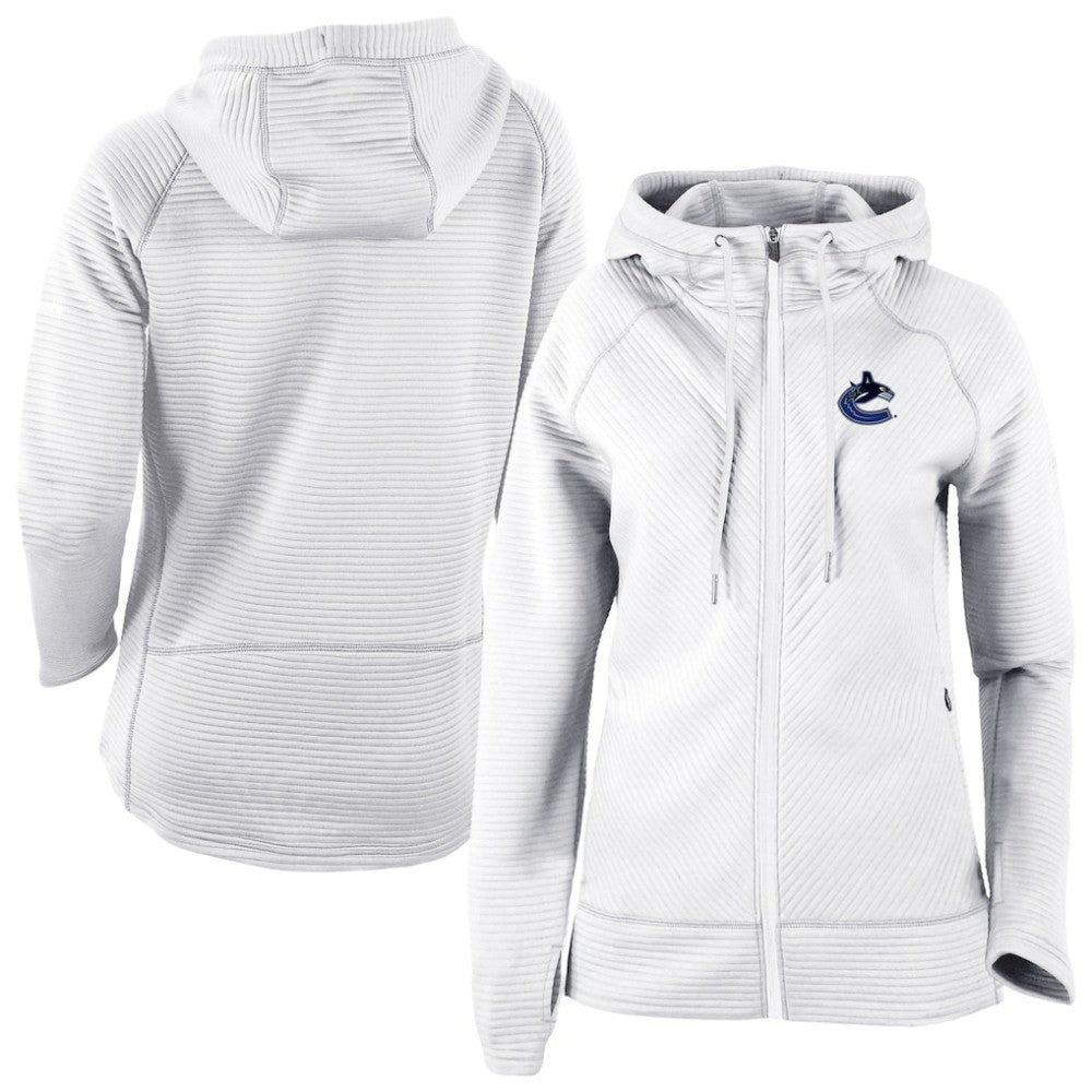 Vancouver Canucks Columbia Omni-Wick Pack It Up Full-Zip Jacket - White - NHL