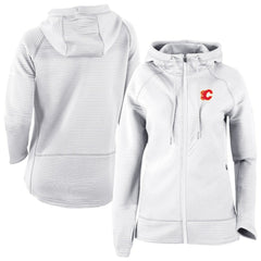 Calgary Flames Columbia Omni-Wick Pack It Up Full-Zip Jacket - White - NHL
