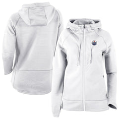 Edmonton Oilers Columbia Omni-Wick Pack It Up Full-Zip Jacket - White - NHL
