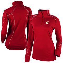 Calgary Flames Columbia Women's Omni-Wick Shotgun 2.0 Quarter-Zip Pullover Top - Red - NHL
