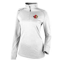 Ottawa Senators Columbia Women's Omni-Wick Shotgun 2.0 Quarter-Zip Pullover Top - White - NHL
