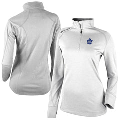 Toronto Maple Leafs Columbia Women's Omni-Wick Shotgun 2.0 Quarter-Zip Pullover Top - White - NHL