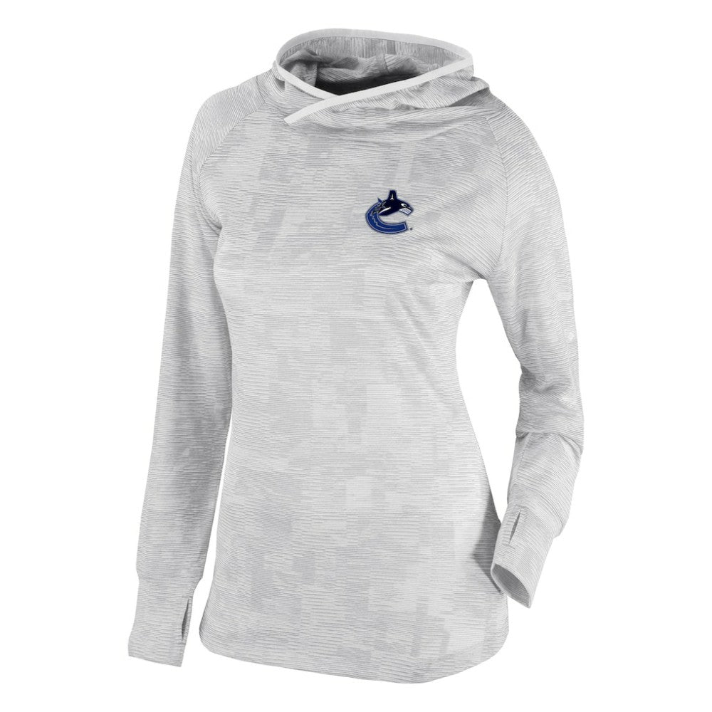 Vancouver Canucks Columbia Women's Omni-Wick Sunday Ball Pullover Hoodie - White - NHL