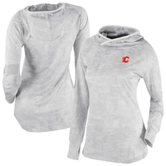 Calgary Flames Columbia Women's Omni-Wick Sunday Ball Pullover Hoodie - White - NHL
