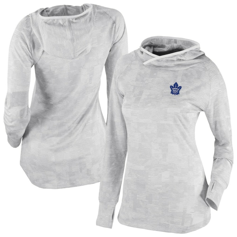 Toronto Maple Leafs Columbia Women's Omni-Wick Sunday Ball Pullover Hoodie - White - NHL