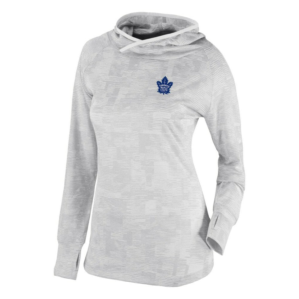 Toronto Maple Leafs Columbia Women's Omni-Wick Sunday Ball Pullover Hoodie - White - NHL