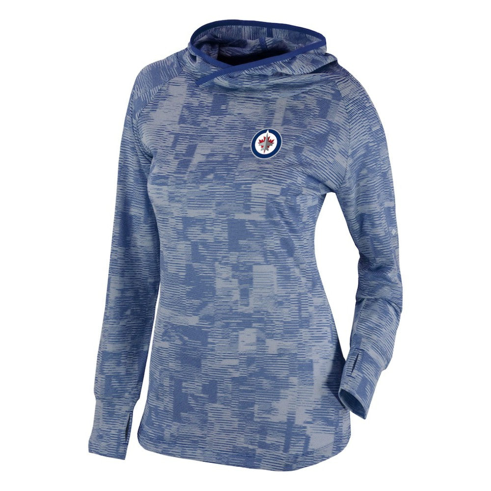 Winnipeg Jets Columbia Women's Omni-Wick Sunday Ball Pullover Hoodie - Navy - NHL