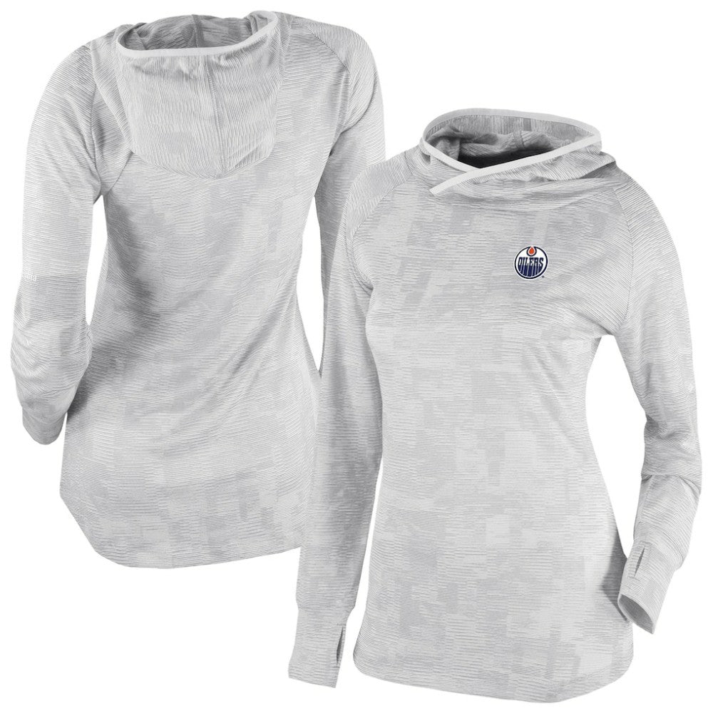 Edmonton Oilers Columbia Women's Omni-Wick Sunday Ball Pullover Hoodie - White - NHL