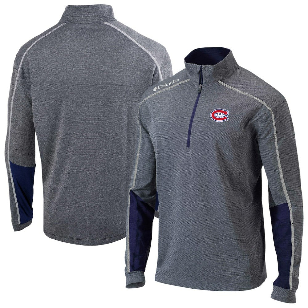 Montreal Canadiens Columbia Omni-Wick Shotgun 2.0 Quarter-Zip Pullover Top - Navy - NHL